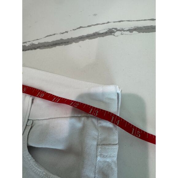 Mother Jeans High Waisted Looker Ankle Fray Size 25 White - Picture 6 of 11